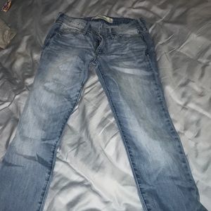 Light baby blue jeans